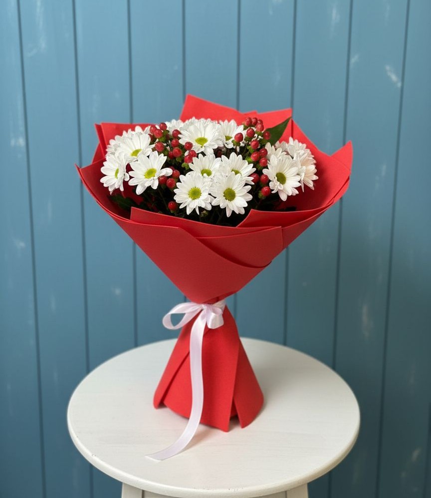 Букет цветов из: Хризантемы в Верховье