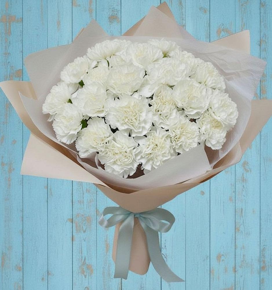 Букет цветов из: Гвоздики в Верховье