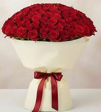 Букет 101 Красная роза Милано в Верховье