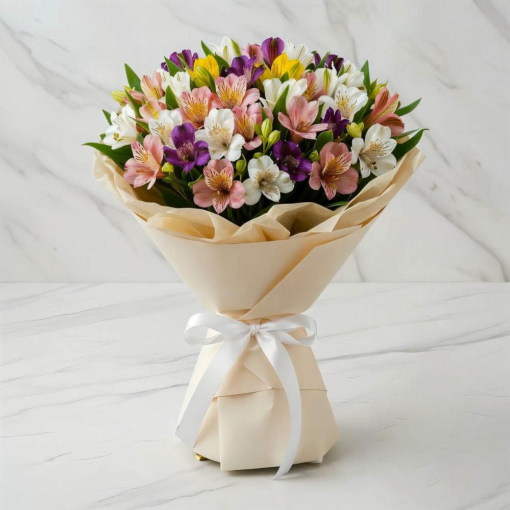 Букет цветов из: Альстромерии в Верховье