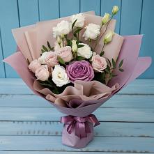 Букет цветов из:  Розы и Лизиантусы в Верховье