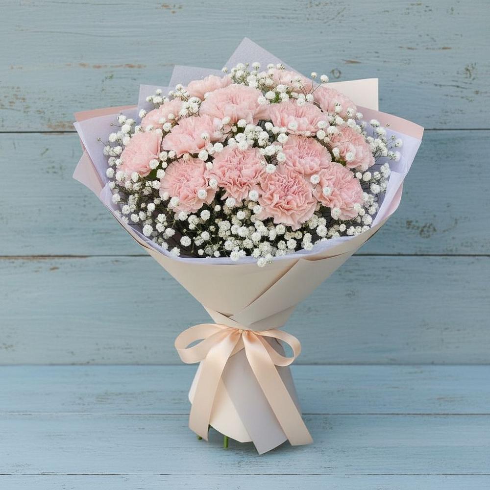 Букет цветов из: Гвоздики в Верховье