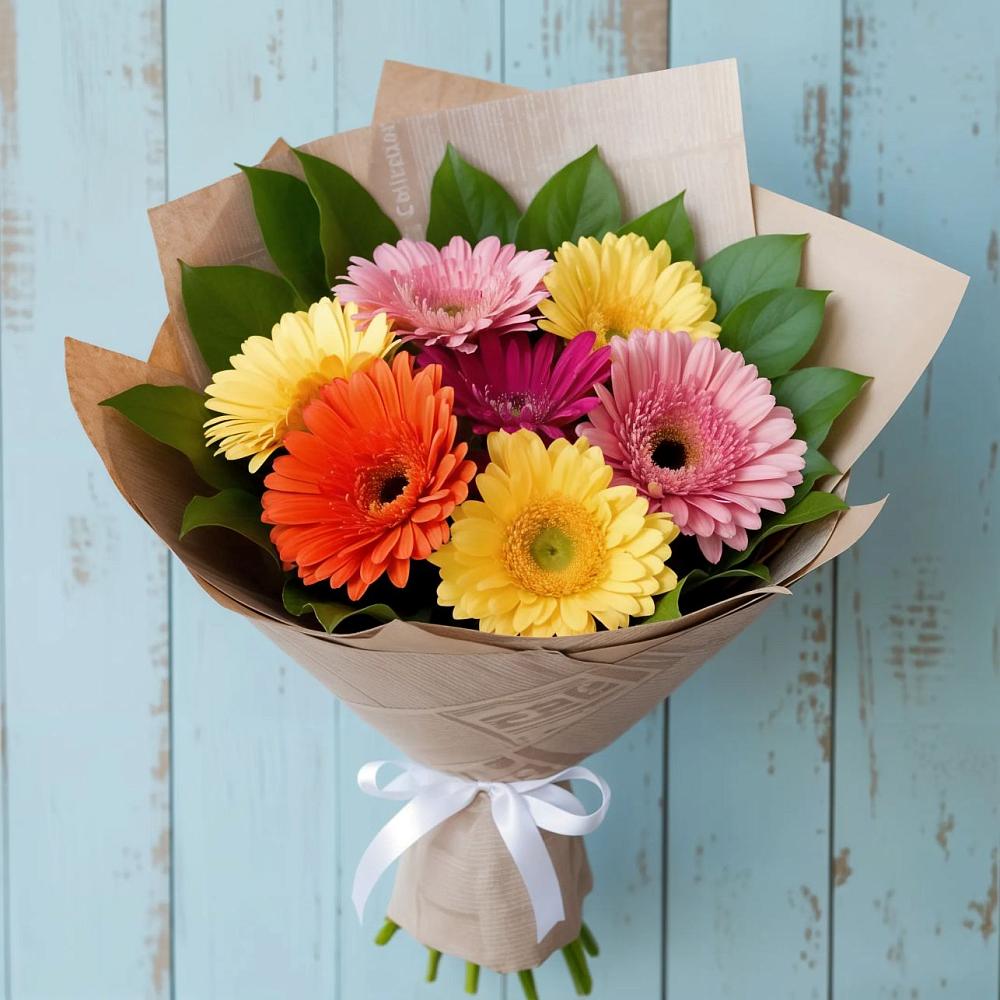 Букет цветов из: Герберы в Верховье