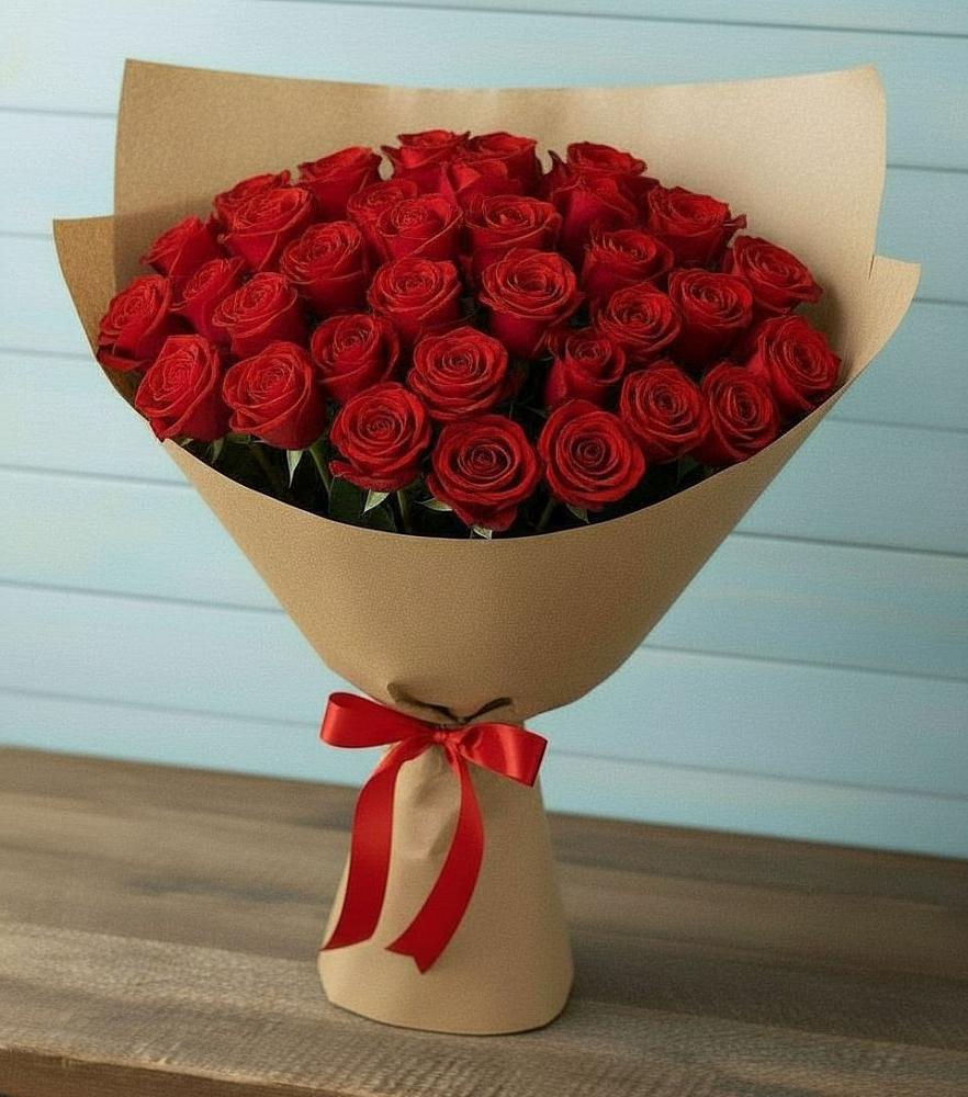 Букет Красные розы Милано в Верховье