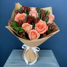Букет цветов из:  Розы и Альстромерии в Верховье