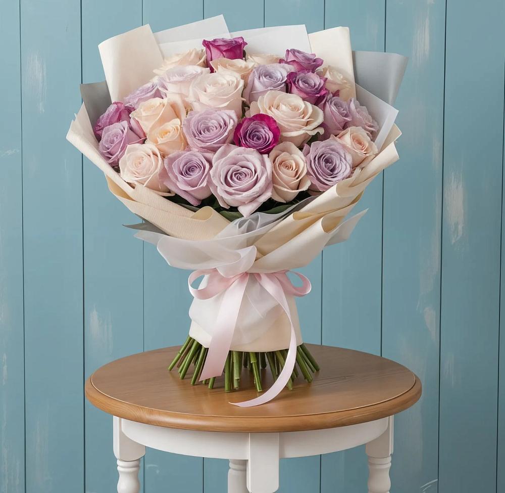 Букет цветов из: Розы в Верховье