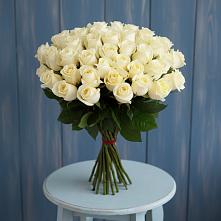 Букет 51 Белая роза Эдлесс Лав в Верховье