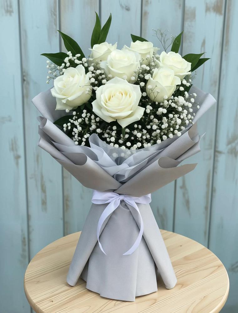 Букет цветов из: Розы в Верховье