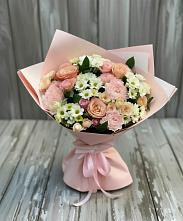 Букет цветов из:  Гвоздики, Розы и Хризантемы в Верховье