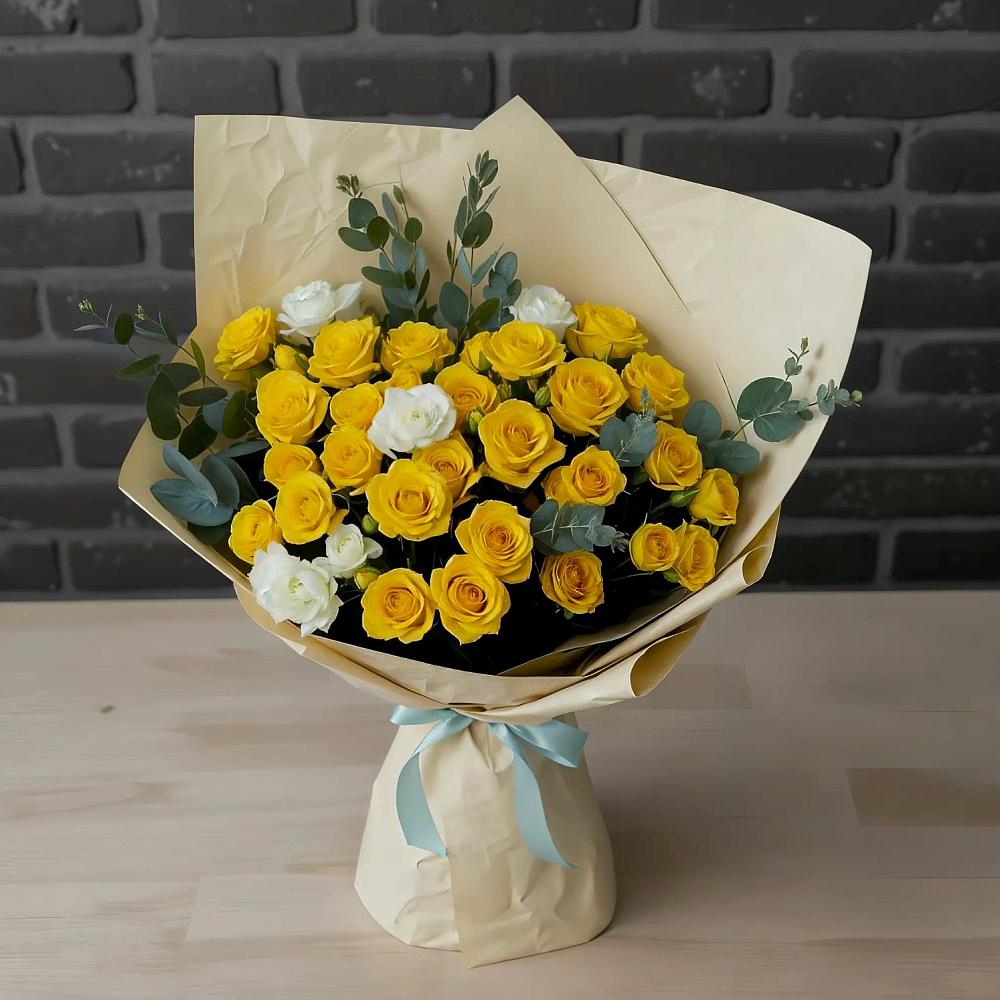 Букет цветов из: Розы в Верховье