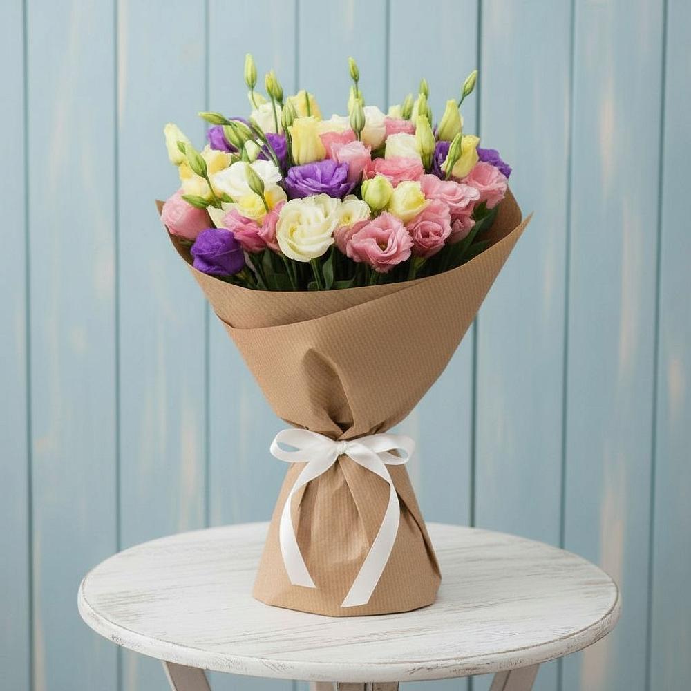 Букет цветов из: Лизиантусы в Верховье