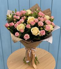 Букет цветов из:  Розы в Верховье
