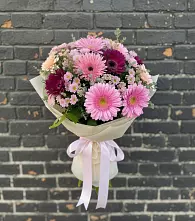 Букет цветов из:  Герберы и Хризантемы в Верховье