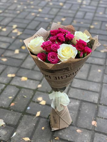 Букет цветов из: Розы в Верховье