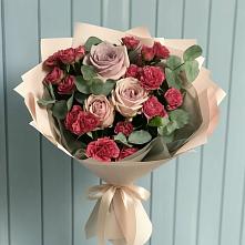 Букет цветов из:  Гвоздики и Розы в Верховье