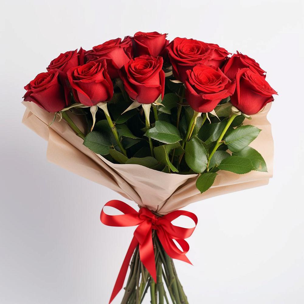 Букет 11 Красных роз Эдлесс Лав в Верховье