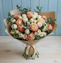 Букет цветов из:  Альстромерии и Розы в Верховье