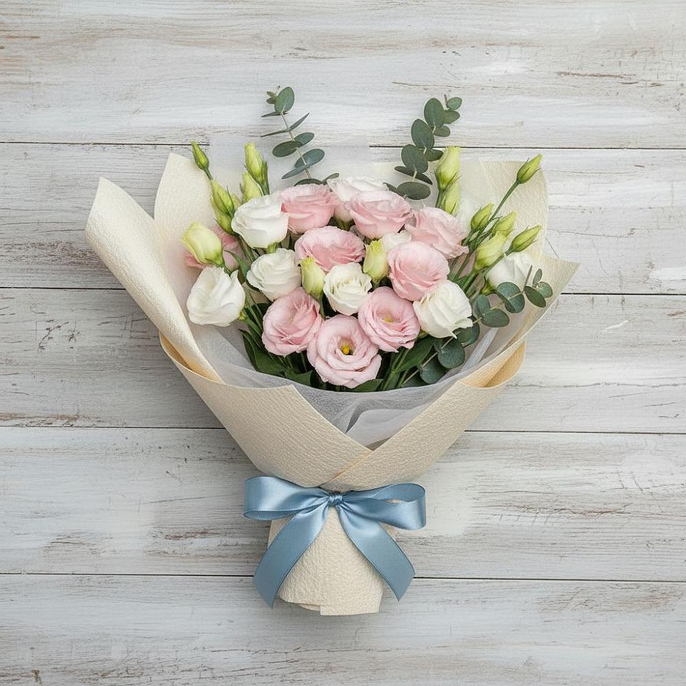 Букет цветов из: Лизиантусы в Верховье